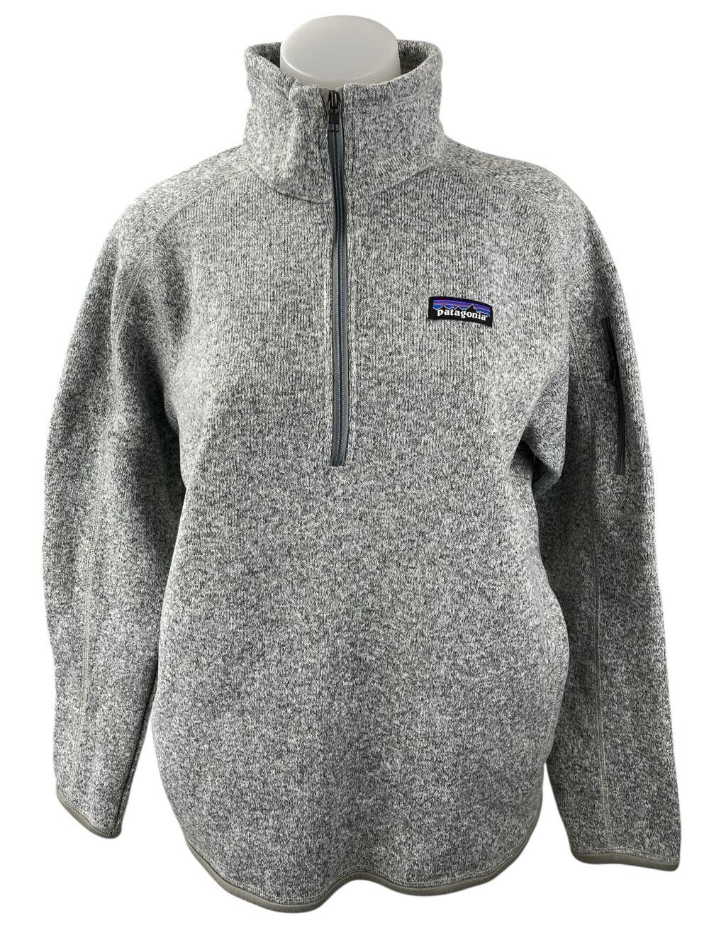 Patagonia Better Gray Fleece Half Zip Long Sleeve Sweatshirt Sweater Top Size L